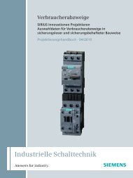 Projektierungshandbuch SIRIUS Innovationen Projektieren ...