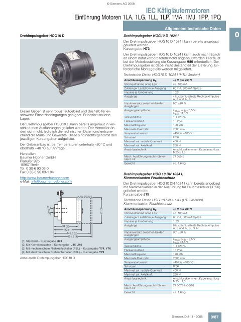 Motors - Siemens