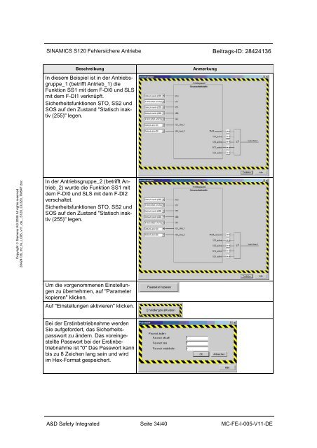 SINAMICS S120 Safety Integrated Extended Functions