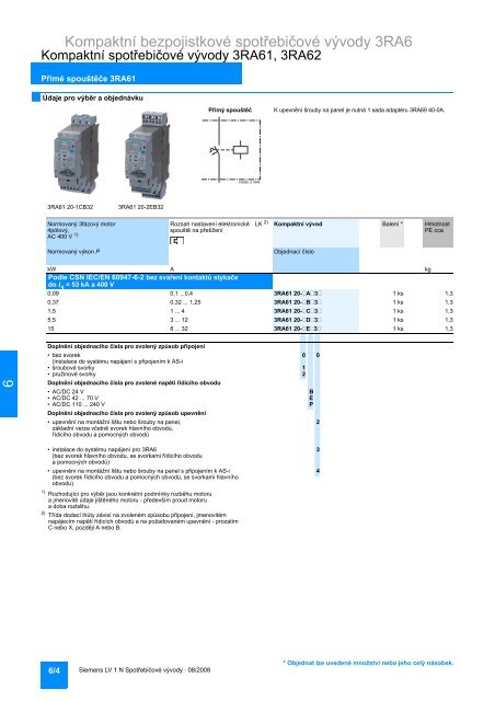 Katalog LV 1 News 3RA6