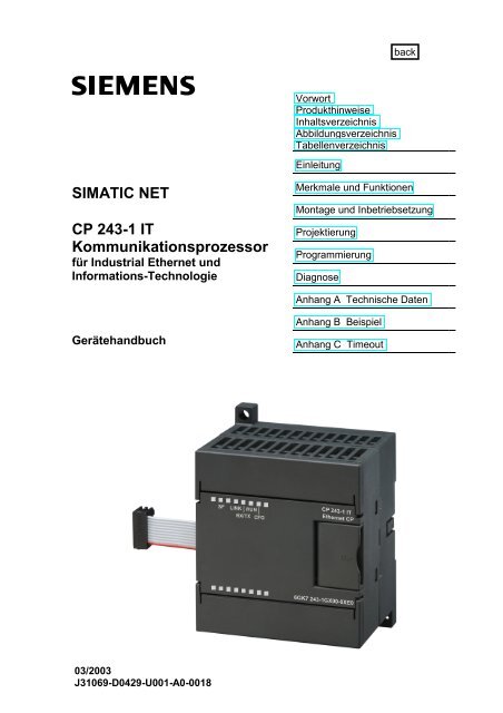 SIMATIC NET CP 243-1 IT Kommunikationsprozessor