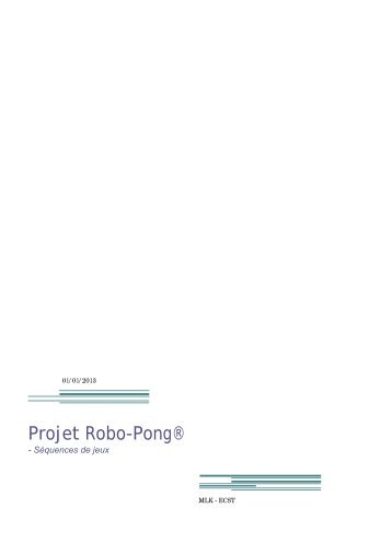 Projet Robo-Pong®