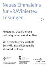 Neues Einmaleins für «RAVinierte» Lösungen. - Administration