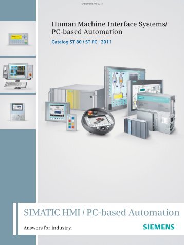 Catalog ST 80 / ST PC · 2011 - Siemens