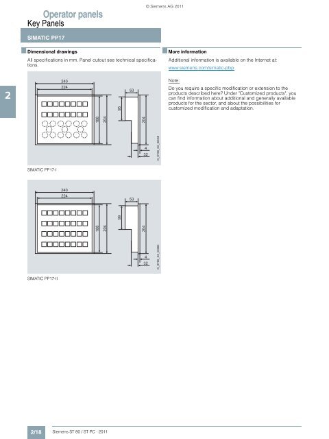 Catalog ST 80 / ST PC · 2011 - Siemens