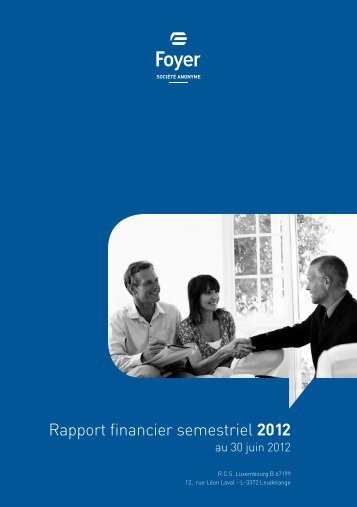 Rapport financier semestriel 2012