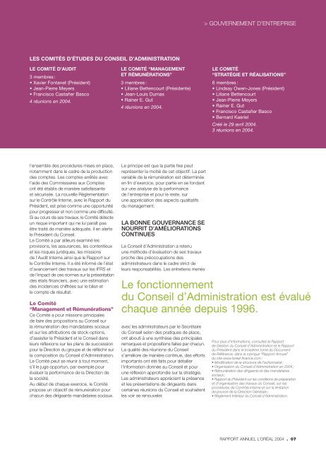 Rapport Annuel 2004