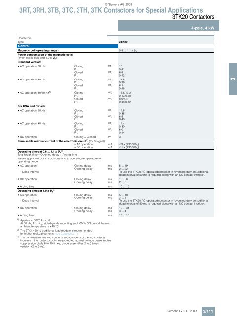 Catalog LV1 T 2009 Chapter 3 EN