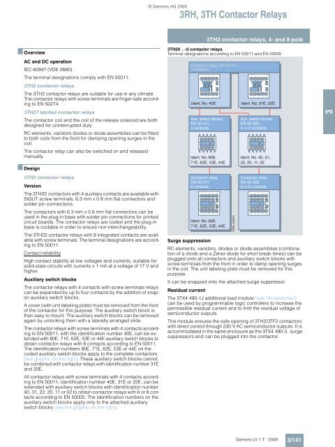 Catalog LV1 T 2009 Chapter 3 EN