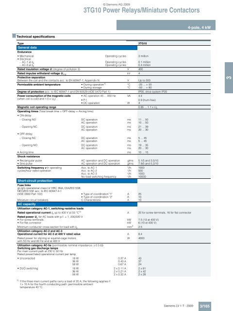 Catalog LV1 T 2009 Chapter 3 EN