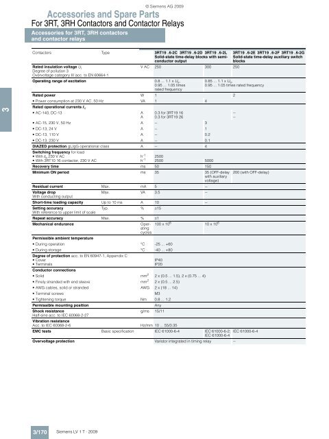 Catalog LV1 T 2009 Chapter 3 EN