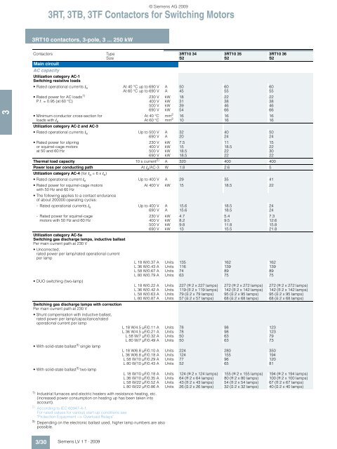 Catalog LV1 T 2009 Chapter 3 EN