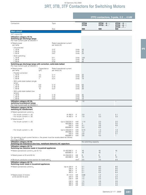 Catalog LV1 T 2009 Chapter 3 EN