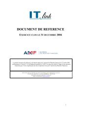 document de reference exercice clos le 31 decembre 2004