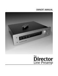 owners manual - Acoustic Sounds