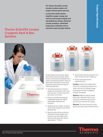 Thermo Scientific Locator Cryogenic Rack & Box Systems - TS Labor