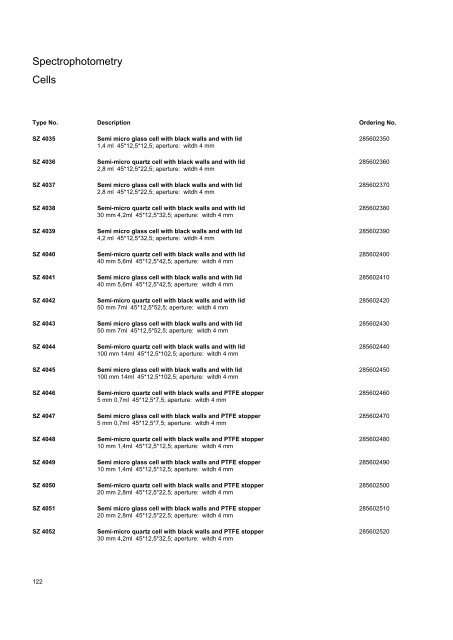 SI Analytics Product List 2010 English - Clarkson Laboratory and ...