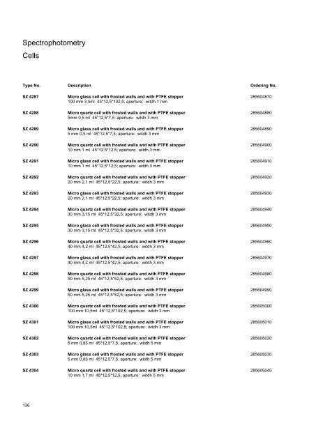 SI Analytics Product List 2010 English - Clarkson Laboratory and ...