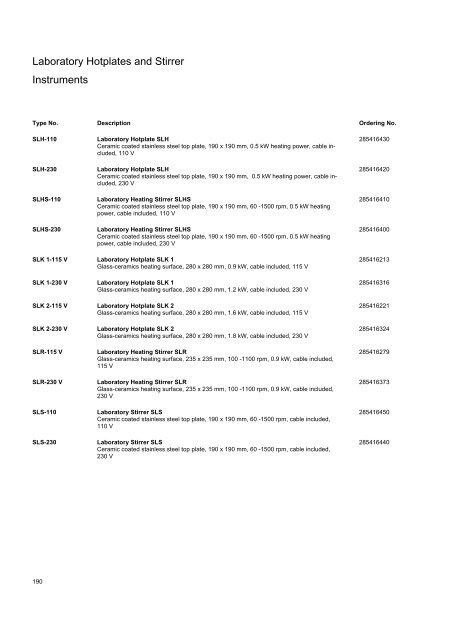 SI Analytics Product List 2010 English - Clarkson Laboratory and ...