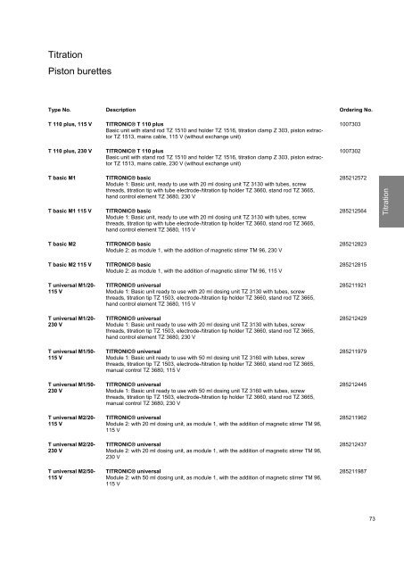 SI Analytics Product List 2010 English - Clarkson Laboratory and ...