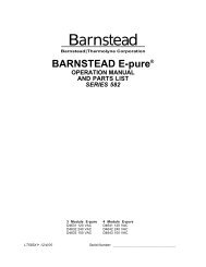 Barnstead - Clarkson Laboratory and Supply