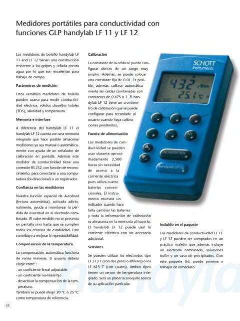 Schott Instruments SI Analytics Catalogo Productos de Laboratorio ...