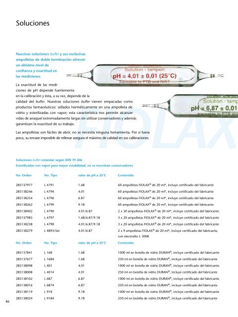 Schott Instruments SI Analytics Catalogo Productos de Laboratorio ...