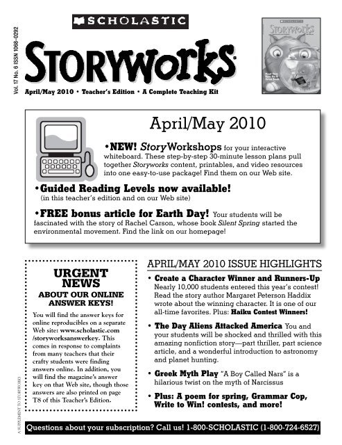 april/may 2010 - Storyworks Magazine - Scholastic