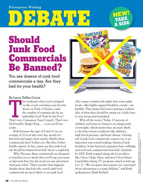 fast food advertising should be banned essay