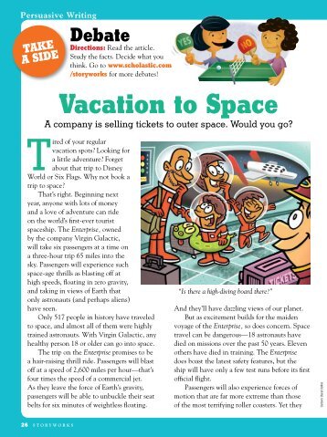 Vacation to Space - Scholastic