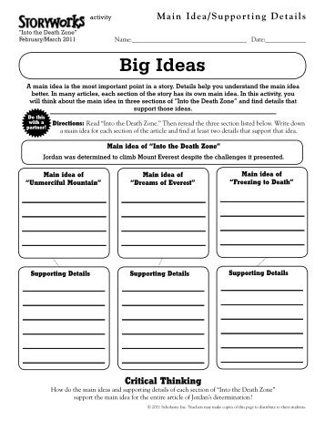 Big Ideas - Scholastic