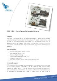 STRIX U1830 - Control System for Concealed ... - STRIX Limited