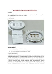 STRIX P75 Low Profile Cordless Connector - STRIX Limited