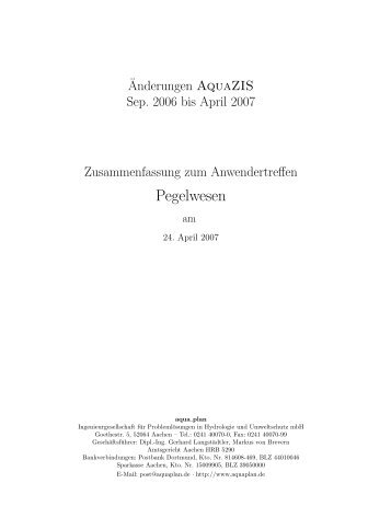 AquaZIS-Änderungen (PDF)