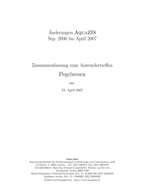 AquaZIS-Änderungen (PDF)