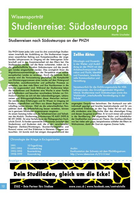 Ausgabe 2, 12.12.2011 - Pädagogische Hochschule Zürich