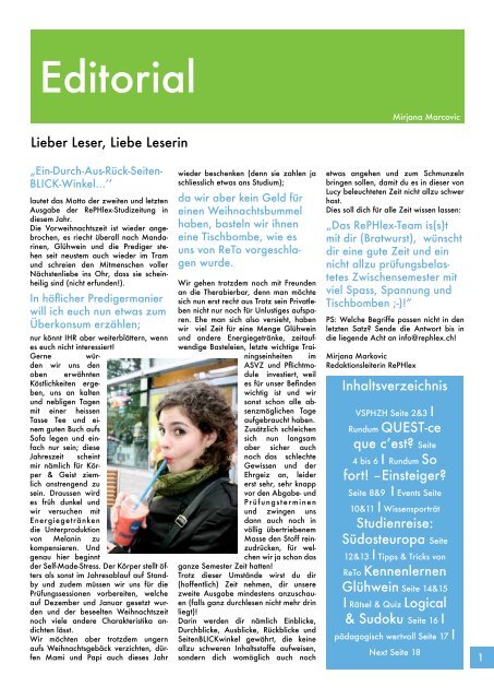 Ausgabe 2, 12.12.2011 - Pädagogische Hochschule Zürich