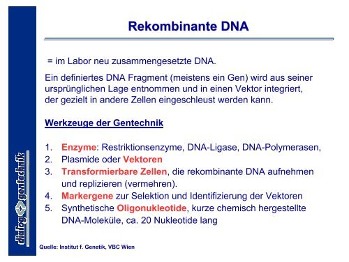 Rekombinante DNA
