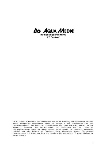 Anleitung - Aqua Medic