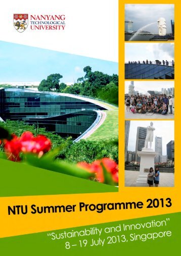 NTU Summer Programme 2013 - Cedars