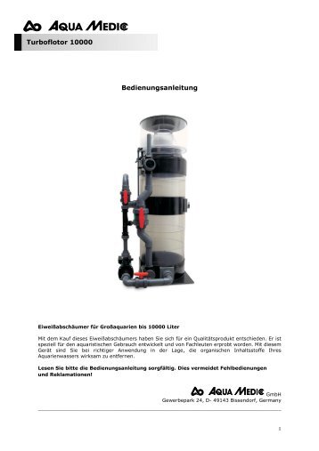 Turboflotor 10000-manual .pdf - Aqua Medic