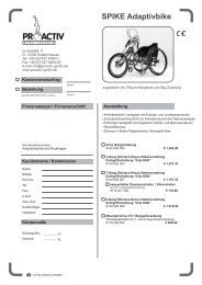 SPIKE_Kinderhandbike - bei PRO ACTIV Reha-Technik GmbH