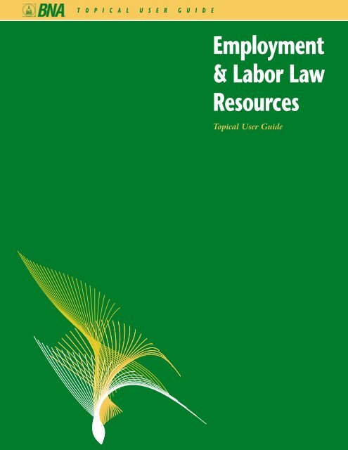 Employment & Labor Law Resources - Bna