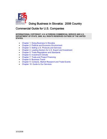Doing Business In Slovakia - Bna