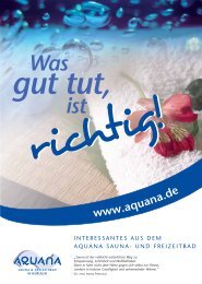 Was gut tut, ist - Aquana