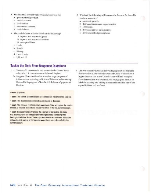 AP Econ Module 41 Capital Flows Balance Payments - Sunny Hills ...