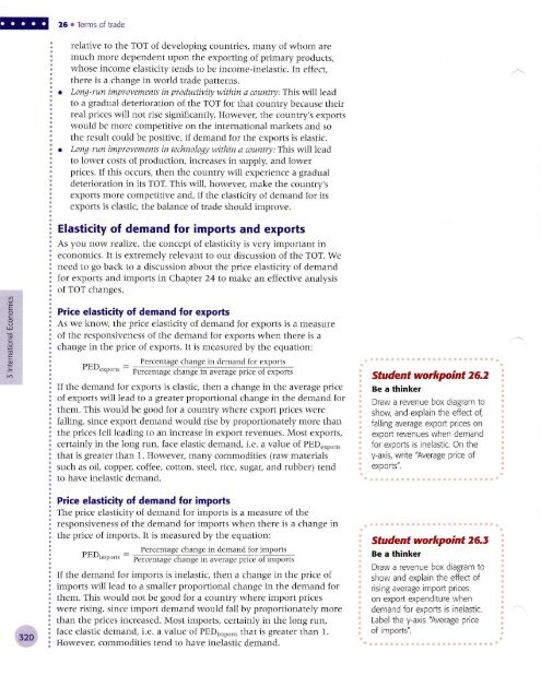 IB Econ Chap 26 Terms of Trade - Sunny Hills High School