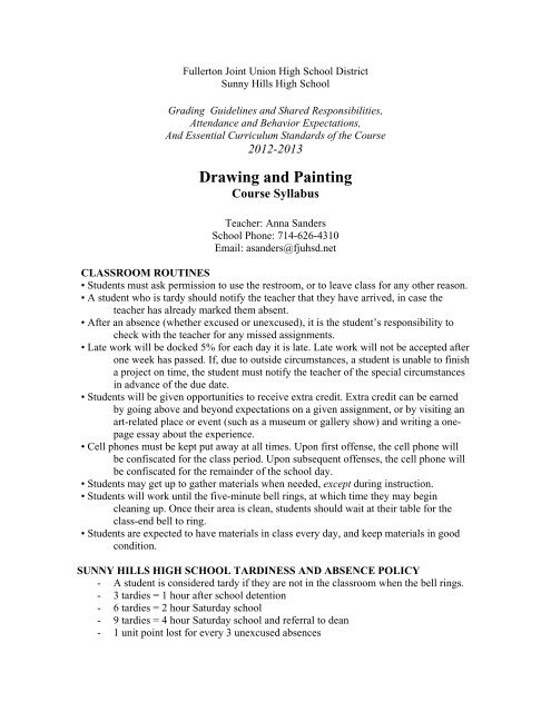 DP_Syllabus - Sunny Hills High School