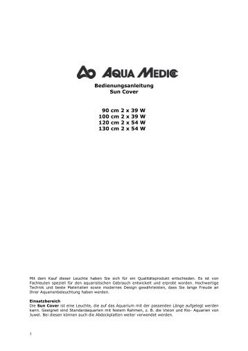 sun cover T5-manual .pdf - Aqua Medic