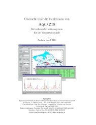 Übersicht über die Funktionen von AquaZIS  (PDF)